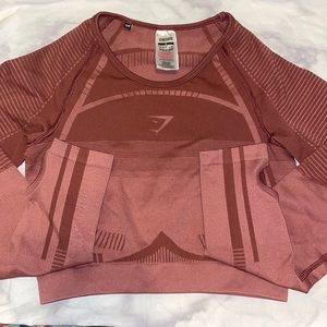 Gymshark Seamless Cropped Long Sleeve Top